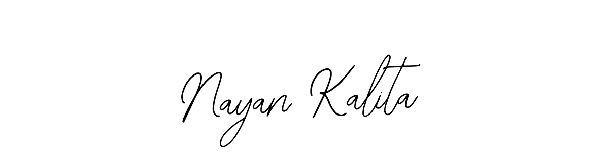 Use a signature maker to create a handwritten signature online. With this signature software, you can design (Bearetta-2O07w) your own signature for name Nayan Kalita. Nayan Kalita signature style 12 images and pictures png