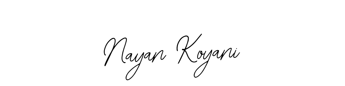 Also we have Nayan Koyani name is the best signature style. Create professional handwritten signature collection using Bearetta-2O07w autograph style. Nayan Koyani signature style 12 images and pictures png