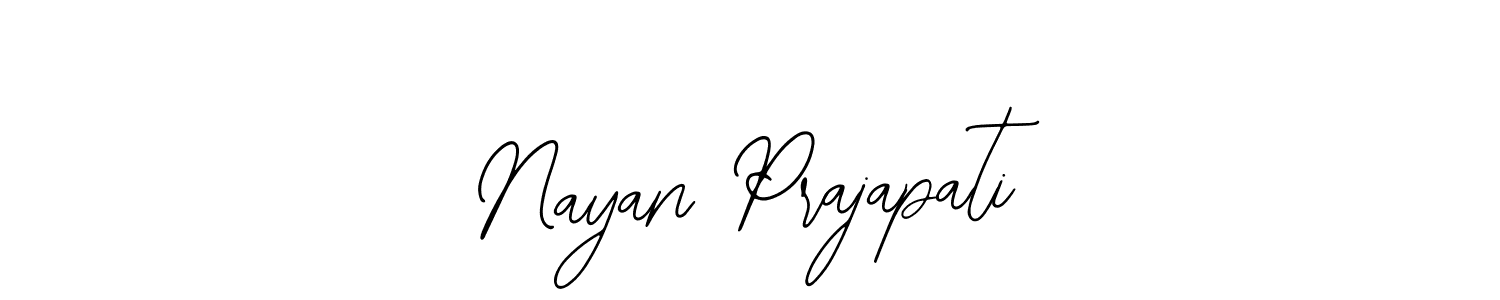 How to make Nayan Prajapati signature? Bearetta-2O07w is a professional autograph style. Create handwritten signature for Nayan Prajapati name. Nayan Prajapati signature style 12 images and pictures png