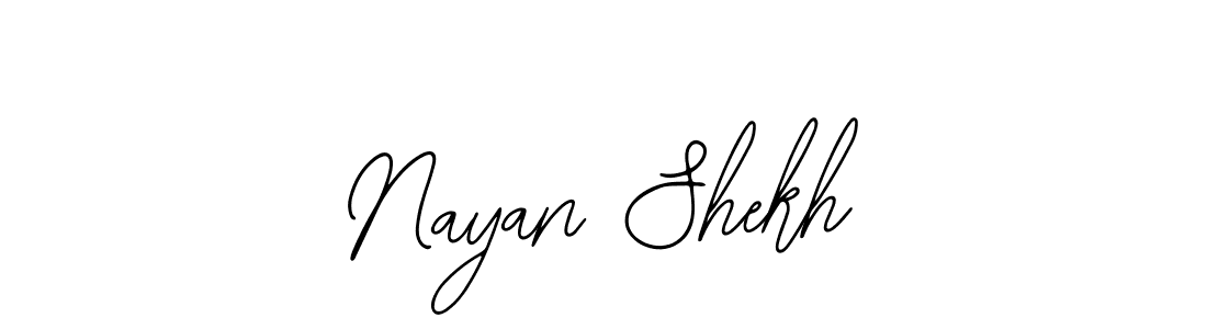Design your own signature with our free online signature maker. With this signature software, you can create a handwritten (Bearetta-2O07w) signature for name Nayan Shekh. Nayan Shekh signature style 12 images and pictures png