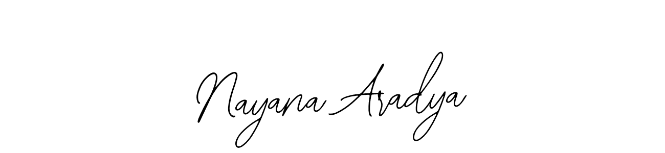 Design your own signature with our free online signature maker. With this signature software, you can create a handwritten (Bearetta-2O07w) signature for name Nayana Aradya. Nayana Aradya signature style 12 images and pictures png