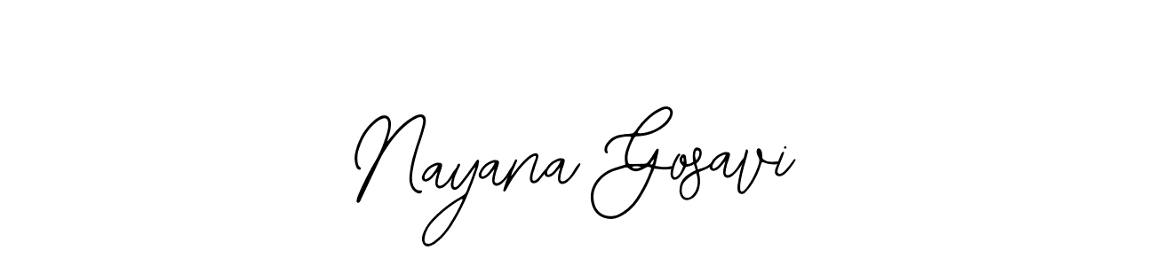 if you are searching for the best signature style for your name Nayana Gosavi. so please give up your signature search. here we have designed multiple signature styles  using Bearetta-2O07w. Nayana Gosavi signature style 12 images and pictures png