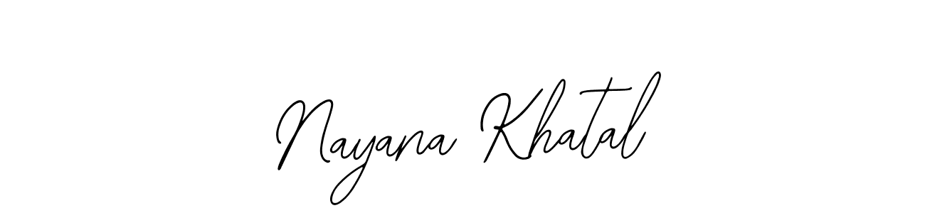 Also You can easily find your signature by using the search form. We will create Nayana Khatal name handwritten signature images for you free of cost using Bearetta-2O07w sign style. Nayana Khatal signature style 12 images and pictures png