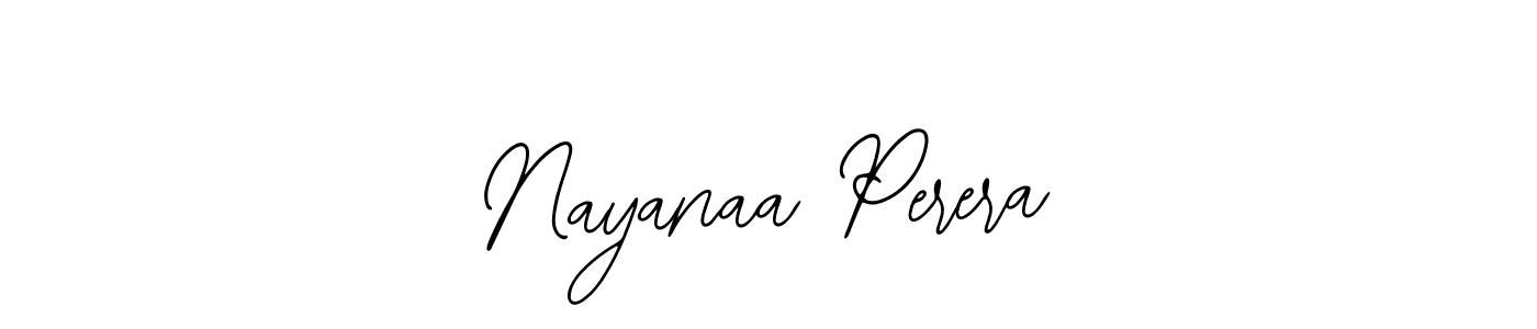 Use a signature maker to create a handwritten signature online. With this signature software, you can design (Bearetta-2O07w) your own signature for name Nayanaa Perera. Nayanaa Perera signature style 12 images and pictures png