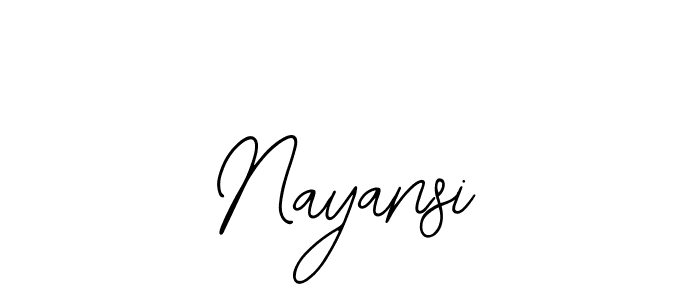 Design your own signature with our free online signature maker. With this signature software, you can create a handwritten (Bearetta-2O07w) signature for name Nayansi. Nayansi signature style 12 images and pictures png