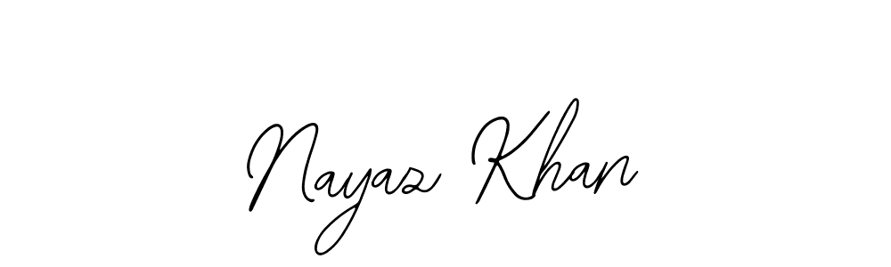 How to make Nayaz Khan name signature. Use Bearetta-2O07w style for creating short signs online. This is the latest handwritten sign. Nayaz Khan signature style 12 images and pictures png