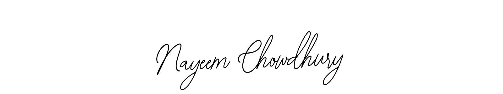 Use a signature maker to create a handwritten signature online. With this signature software, you can design (Bearetta-2O07w) your own signature for name Nayeem Chowdhury. Nayeem Chowdhury signature style 12 images and pictures png