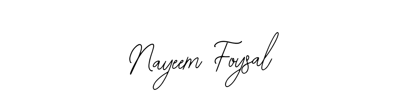 Bearetta-2O07w is a professional signature style that is perfect for those who want to add a touch of class to their signature. It is also a great choice for those who want to make their signature more unique. Get Nayeem Foysal name to fancy signature for free. Nayeem Foysal signature style 12 images and pictures png