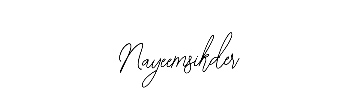 Create a beautiful signature design for name Nayeemsikder. With this signature (Bearetta-2O07w) fonts, you can make a handwritten signature for free. Nayeemsikder signature style 12 images and pictures png
