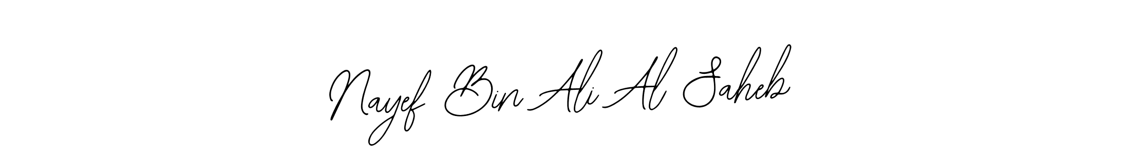 You can use this online signature creator to create a handwritten signature for the name Nayef Bin Ali Al Saheb. This is the best online autograph maker. Nayef Bin Ali Al Saheb signature style 12 images and pictures png