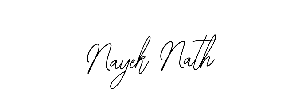 Use a signature maker to create a handwritten signature online. With this signature software, you can design (Bearetta-2O07w) your own signature for name Nayek Nath. Nayek Nath signature style 12 images and pictures png