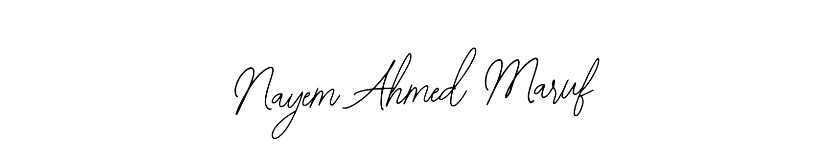 Make a beautiful signature design for name Nayem Ahmed Maruf. With this signature (Bearetta-2O07w) style, you can create a handwritten signature for free. Nayem Ahmed Maruf signature style 12 images and pictures png
