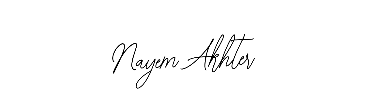 How to make Nayem Akhter name signature. Use Bearetta-2O07w style for creating short signs online. This is the latest handwritten sign. Nayem Akhter signature style 12 images and pictures png