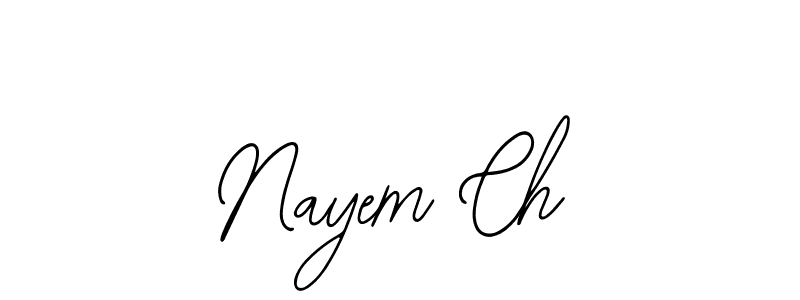 How to Draw Nayem Ch signature style? Bearetta-2O07w is a latest design signature styles for name Nayem Ch. Nayem Ch signature style 12 images and pictures png