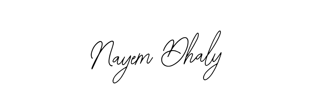 You can use this online signature creator to create a handwritten signature for the name Nayem Dhaly. This is the best online autograph maker. Nayem Dhaly signature style 12 images and pictures png