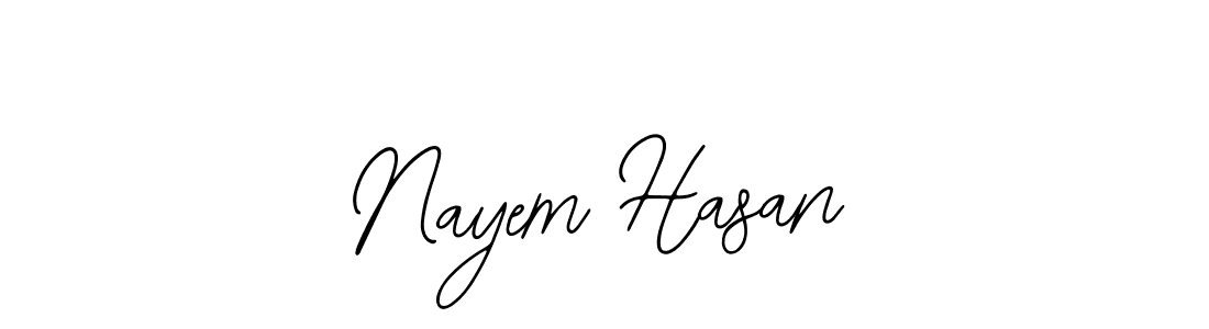 Also we have Nayem Hasan name is the best signature style. Create professional handwritten signature collection using Bearetta-2O07w autograph style. Nayem Hasan signature style 12 images and pictures png