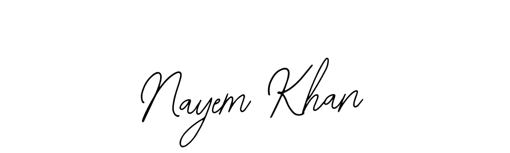 How to Draw Nayem Khan signature style? Bearetta-2O07w is a latest design signature styles for name Nayem Khan. Nayem Khan signature style 12 images and pictures png