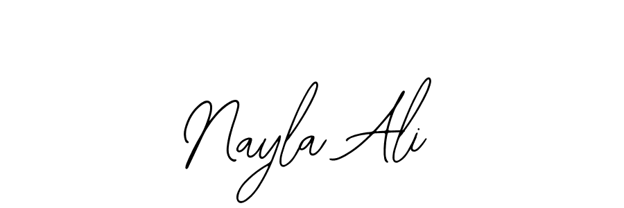 Design your own signature with our free online signature maker. With this signature software, you can create a handwritten (Bearetta-2O07w) signature for name Nayla Ali. Nayla Ali signature style 12 images and pictures png