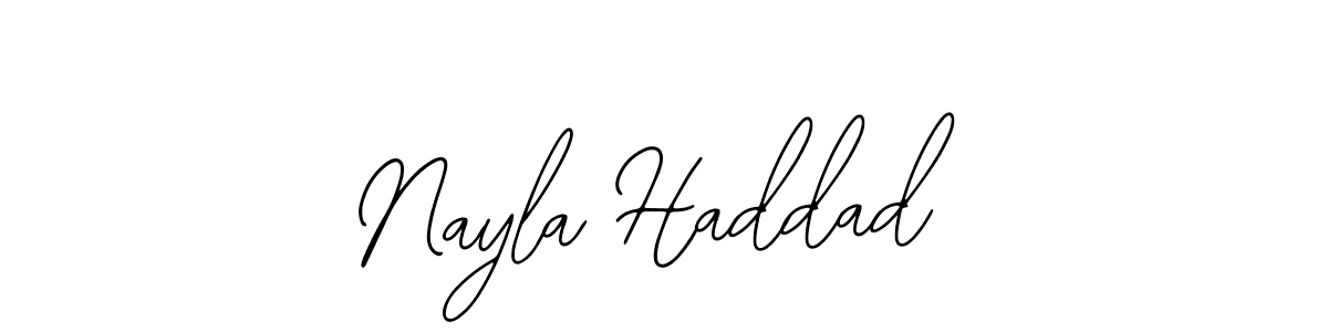Use a signature maker to create a handwritten signature online. With this signature software, you can design (Bearetta-2O07w) your own signature for name Nayla Haddad. Nayla Haddad signature style 12 images and pictures png