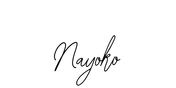 How to make Nayoko signature? Bearetta-2O07w is a professional autograph style. Create handwritten signature for Nayoko name. Nayoko signature style 12 images and pictures png