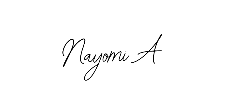 Make a short Nayomi A signature style. Manage your documents anywhere anytime using Bearetta-2O07w. Create and add eSignatures, submit forms, share and send files easily. Nayomi A signature style 12 images and pictures png