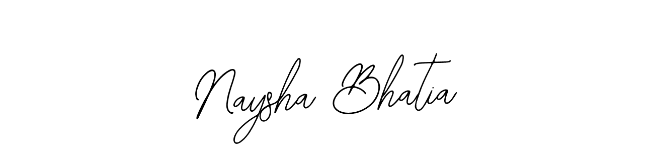 Create a beautiful signature design for name Naysha Bhatia. With this signature (Bearetta-2O07w) fonts, you can make a handwritten signature for free. Naysha Bhatia signature style 12 images and pictures png