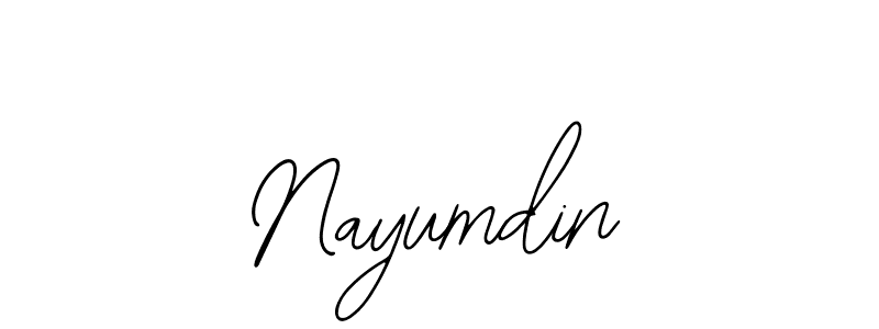 The best way (Bearetta-2O07w) to make a short signature is to pick only two or three words in your name. The name Nayumdin include a total of six letters. For converting this name. Nayumdin signature style 12 images and pictures png