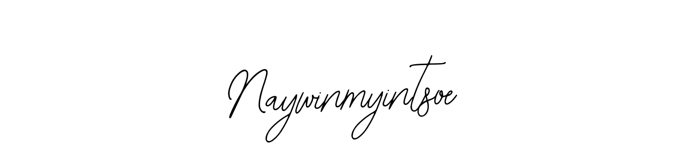 Use a signature maker to create a handwritten signature online. With this signature software, you can design (Bearetta-2O07w) your own signature for name Naywinmyintsoe. Naywinmyintsoe signature style 12 images and pictures png