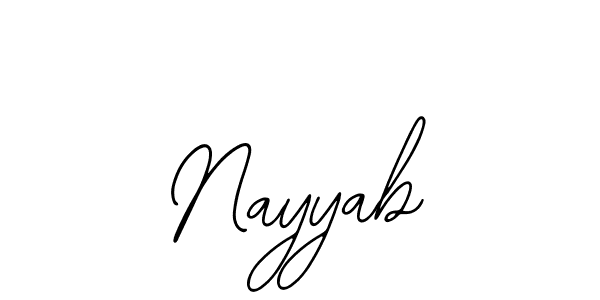 Similarly Bearetta-2O07w is the best handwritten signature design. Signature creator online .You can use it as an online autograph creator for name Nayyab. Nayyab signature style 12 images and pictures png
