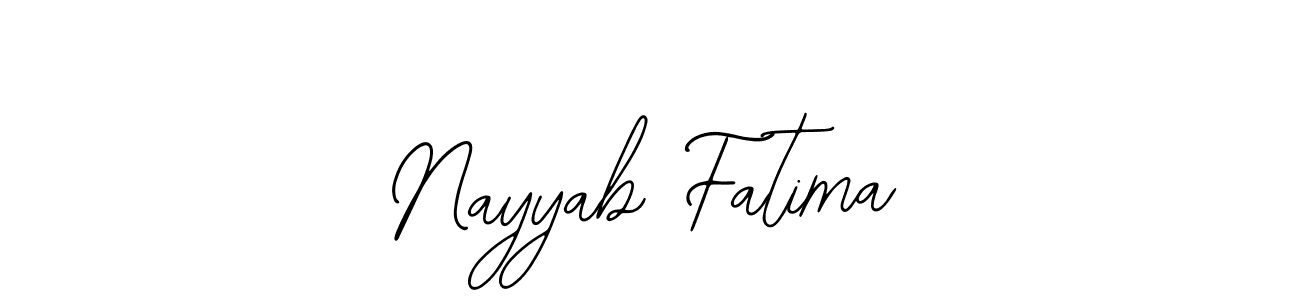 How to Draw Nayyab Fatima signature style? Bearetta-2O07w is a latest design signature styles for name Nayyab Fatima. Nayyab Fatima signature style 12 images and pictures png