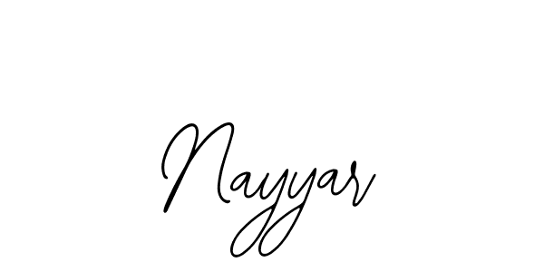 You should practise on your own different ways (Bearetta-2O07w) to write your name (Nayyar) in signature. don't let someone else do it for you. Nayyar signature style 12 images and pictures png