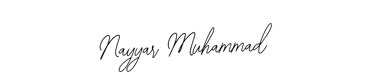 How to Draw Nayyar Muhammad signature style? Bearetta-2O07w is a latest design signature styles for name Nayyar Muhammad. Nayyar Muhammad signature style 12 images and pictures png