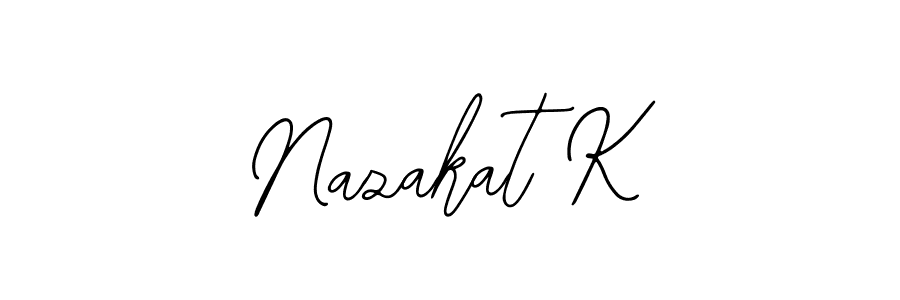 It looks lik you need a new signature style for name Nazakat K. Design unique handwritten (Bearetta-2O07w) signature with our free signature maker in just a few clicks. Nazakat K signature style 12 images and pictures png