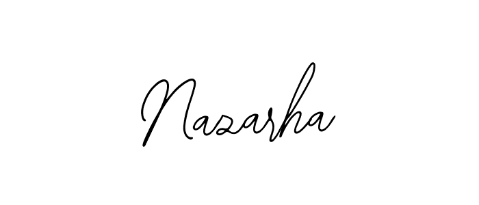 Bearetta-2O07w is a professional signature style that is perfect for those who want to add a touch of class to their signature. It is also a great choice for those who want to make their signature more unique. Get Nazarha name to fancy signature for free. Nazarha signature style 12 images and pictures png