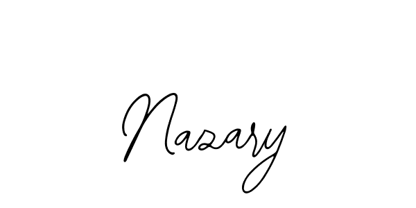 How to make Nazary signature? Bearetta-2O07w is a professional autograph style. Create handwritten signature for Nazary name. Nazary signature style 12 images and pictures png