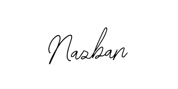 Similarly Bearetta-2O07w is the best handwritten signature design. Signature creator online .You can use it as an online autograph creator for name Nazban. Nazban signature style 12 images and pictures png