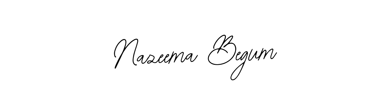Bearetta-2O07w is a professional signature style that is perfect for those who want to add a touch of class to their signature. It is also a great choice for those who want to make their signature more unique. Get Nazeema Begum name to fancy signature for free. Nazeema Begum signature style 12 images and pictures png