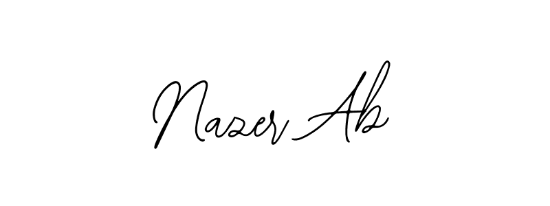 How to make Nazer Ab signature? Bearetta-2O07w is a professional autograph style. Create handwritten signature for Nazer Ab name. Nazer Ab signature style 12 images and pictures png