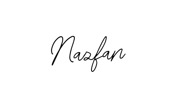 Use a signature maker to create a handwritten signature online. With this signature software, you can design (Bearetta-2O07w) your own signature for name Nazfan. Nazfan signature style 12 images and pictures png