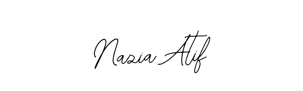 How to make Nazia Atif signature? Bearetta-2O07w is a professional autograph style. Create handwritten signature for Nazia Atif name. Nazia Atif signature style 12 images and pictures png