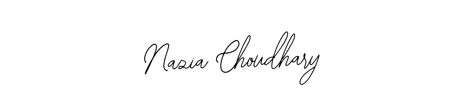 Make a beautiful signature design for name Nazia Choudhary. Use this online signature maker to create a handwritten signature for free. Nazia Choudhary signature style 12 images and pictures png