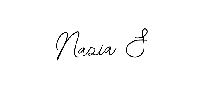 Design your own signature with our free online signature maker. With this signature software, you can create a handwritten (Bearetta-2O07w) signature for name Nazia S. Nazia S signature style 12 images and pictures png