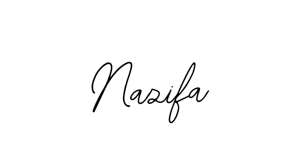 Use a signature maker to create a handwritten signature online. With this signature software, you can design (Bearetta-2O07w) your own signature for name Nazifa. Nazifa signature style 12 images and pictures png