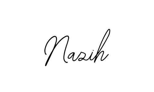 Use a signature maker to create a handwritten signature online. With this signature software, you can design (Bearetta-2O07w) your own signature for name Nazih. Nazih signature style 12 images and pictures png