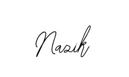 Design your own signature with our free online signature maker. With this signature software, you can create a handwritten (Bearetta-2O07w) signature for name Nazik. Nazik signature style 12 images and pictures png