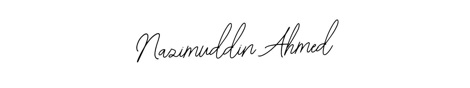 Bearetta-2O07w is a professional signature style that is perfect for those who want to add a touch of class to their signature. It is also a great choice for those who want to make their signature more unique. Get Nazimuddin Ahmed name to fancy signature for free. Nazimuddin Ahmed signature style 12 images and pictures png