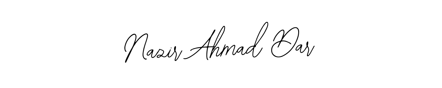 How to Draw Nazir Ahmad Dar signature style? Bearetta-2O07w is a latest design signature styles for name Nazir Ahmad Dar. Nazir Ahmad Dar signature style 12 images and pictures png