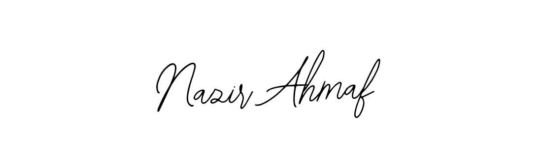 You can use this online signature creator to create a handwritten signature for the name Nazir Ahmaf. This is the best online autograph maker. Nazir Ahmaf signature style 12 images and pictures png