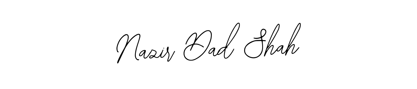 Make a beautiful signature design for name Nazir Dad Shah. Use this online signature maker to create a handwritten signature for free. Nazir Dad Shah signature style 12 images and pictures png