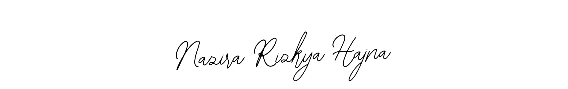 Make a beautiful signature design for name Nazira Rizkya Hajna. With this signature (Bearetta-2O07w) style, you can create a handwritten signature for free. Nazira Rizkya Hajna signature style 12 images and pictures png
